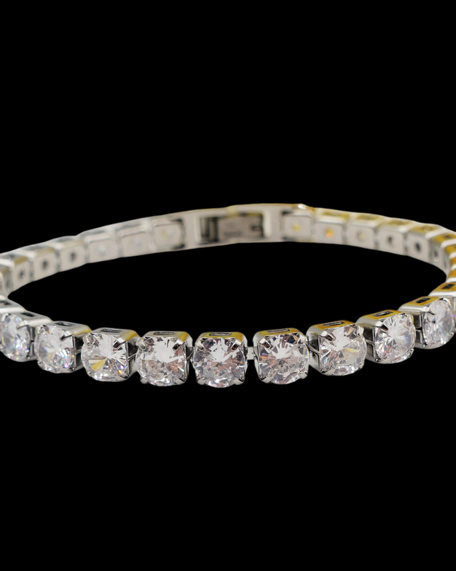 Bracciale Tennis argento – gioiello in acciaio streetwear uomo | Street Vibes (foto 2)
