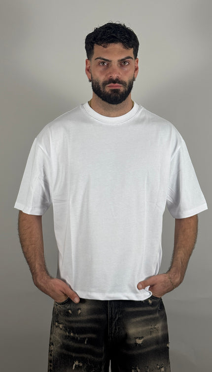 T-Shirt Crop bianco – streetwear uomo | Street Vibes (foto 3)
