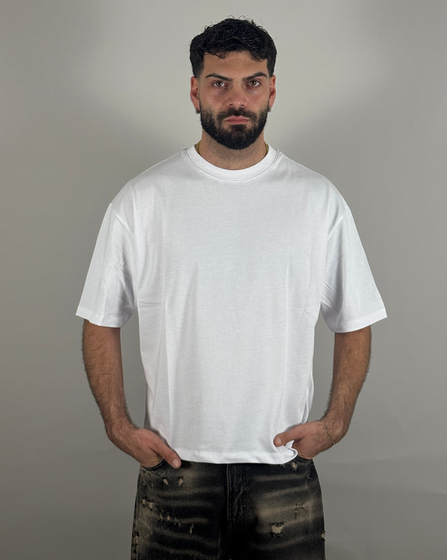 T-Shirt Crop bianco – streetwear uomo | Street Vibes (foto 3)