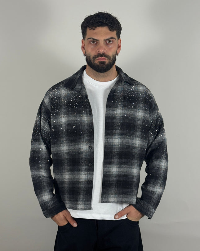 Camicia Diamonds Élite nero – streetwear uomo | Street Vibes