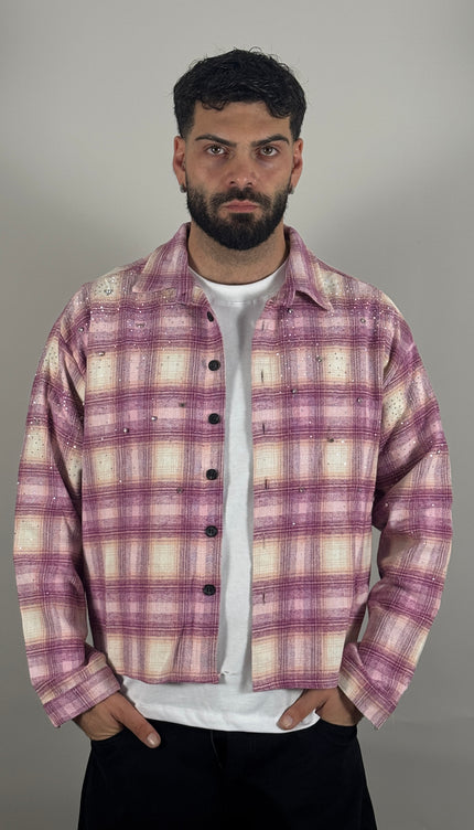 Camicia Diamonds Élite rosa – streetwear uomo | Street Vibes (foto 6)