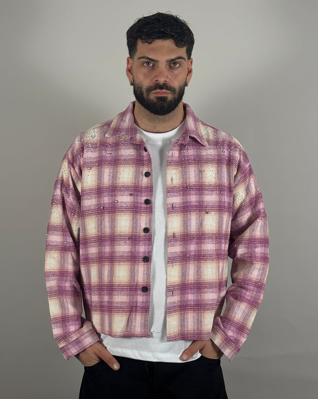 Camicia Diamonds Élite rosa – streetwear uomo | Street Vibes (foto 6)
