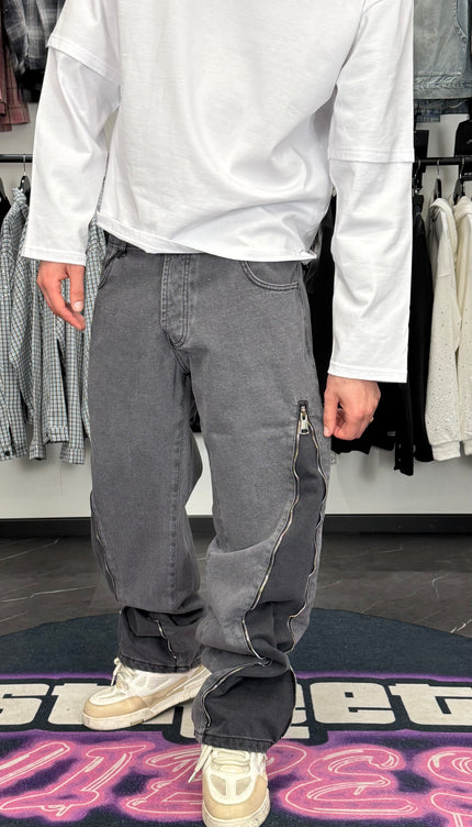 Jeans Flare Zip