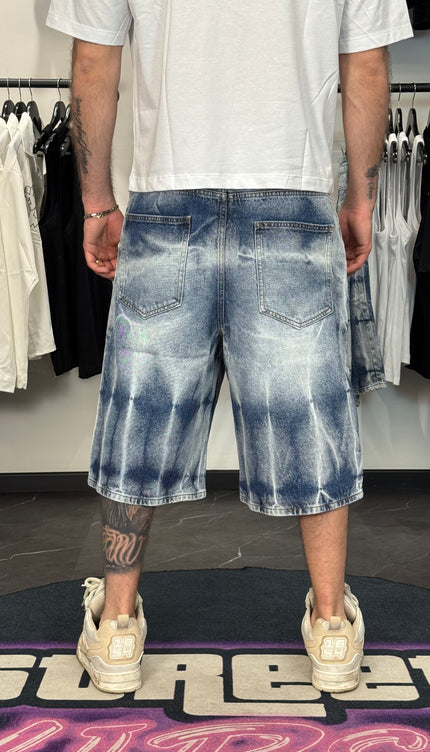 Jorts Washed Denim