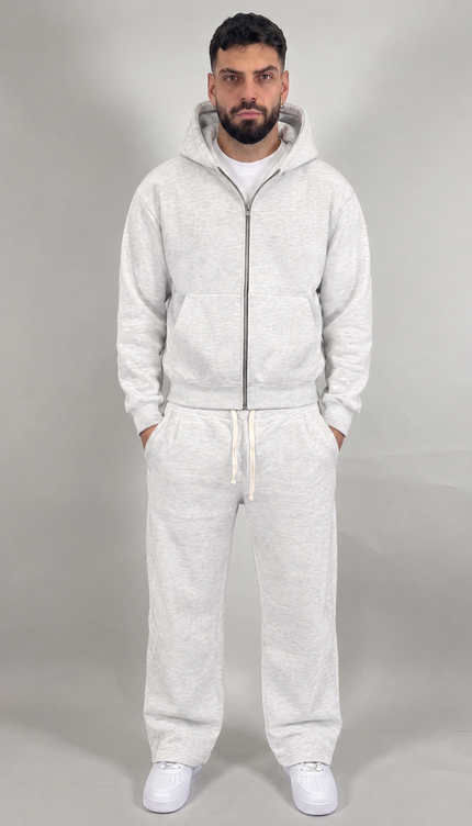 Tuta Comfy Zip grigio – streetwear uomo | Street Vibes (foto 2)