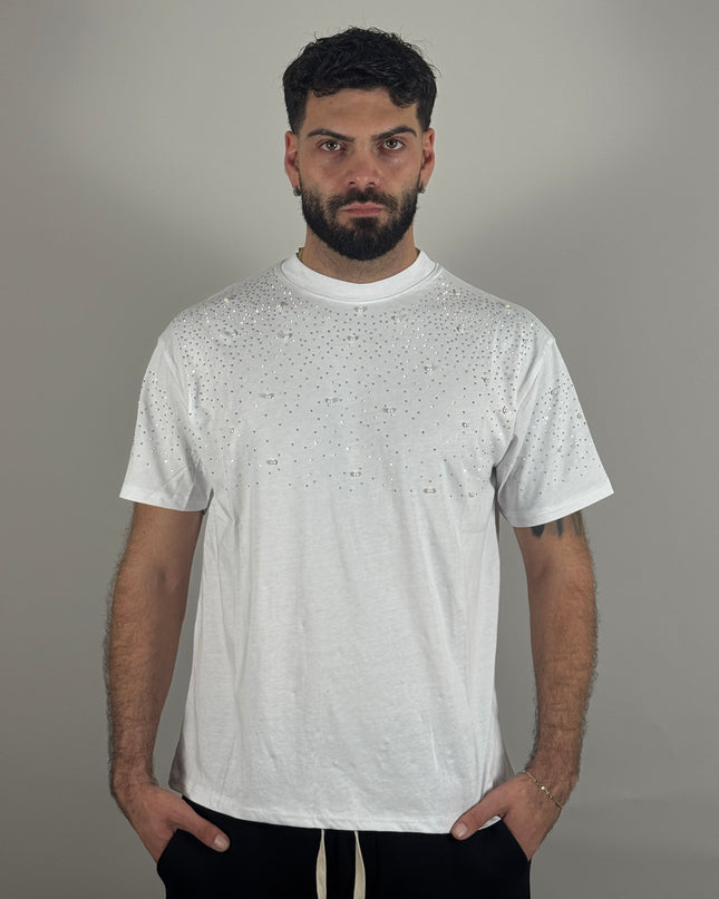 T-Shirt Ice Pearl bianco – streetwear uomo | Street Vibes (foto 3)