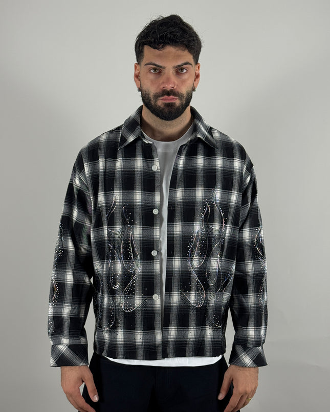 Camicia Flames – streetwear uomo | Street Vibes