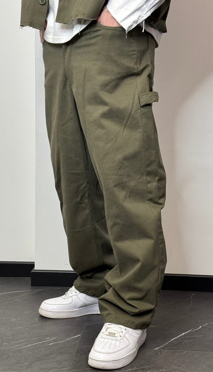 Completo Camicia Zip Verde