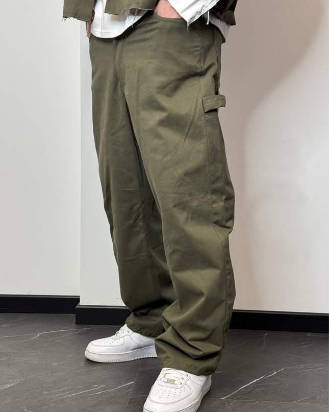 Completo Camicia Zip Verde