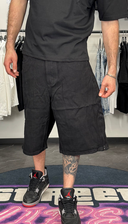 Jorts Zip Black