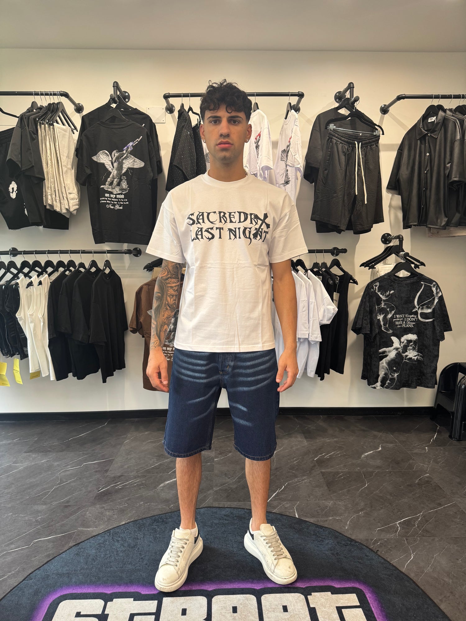 T-shirt Croce White