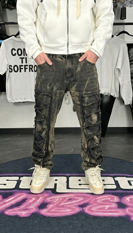 Jeans Ripped Sabbiato