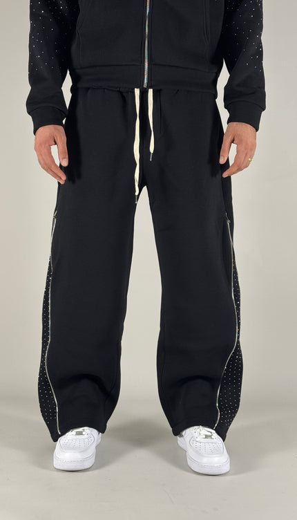 Panta Zip Diamonds – pantalone streetwear uomo | Street Vibes
