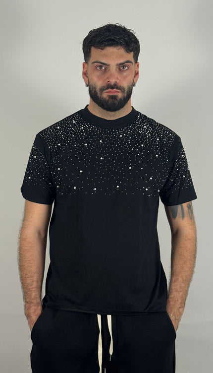 T-Shirt Ice Pearl nero – streetwear uomo | Street Vibes