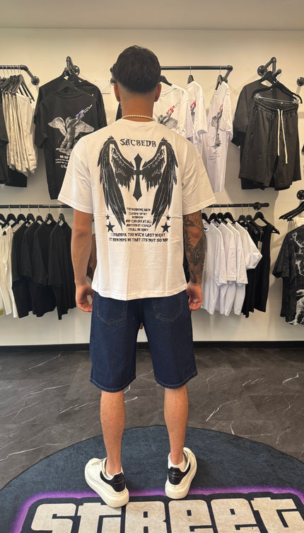 T-shirt Croce White