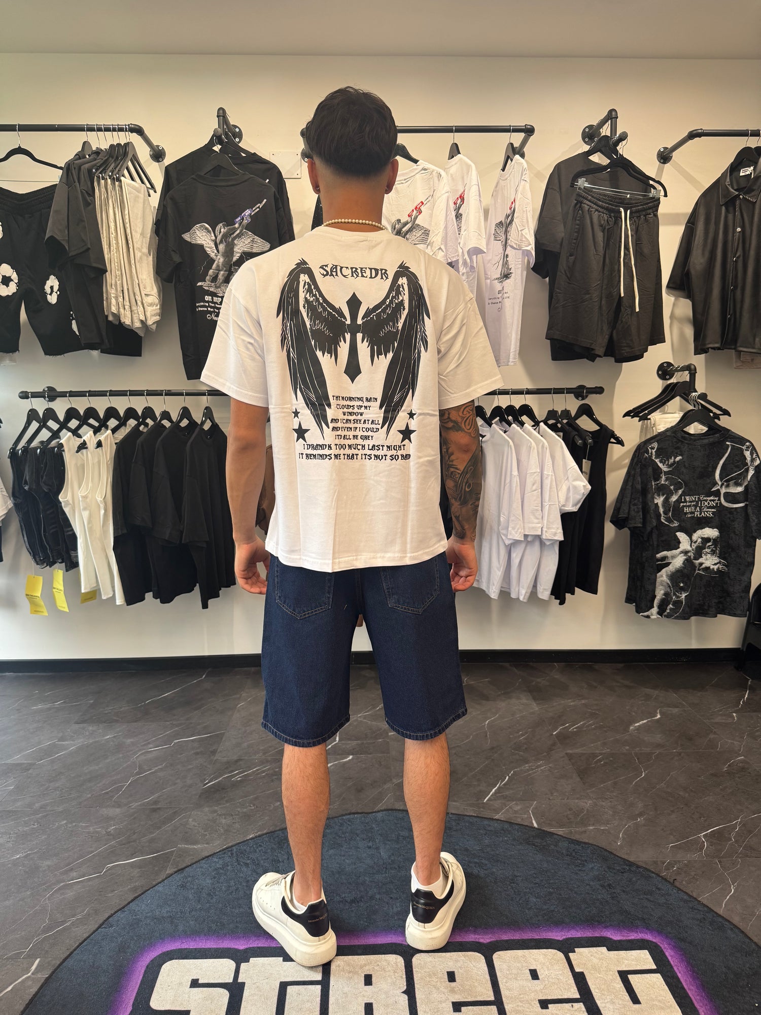 T-shirt Croce White