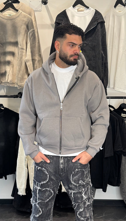 Hoodie Boxy zip