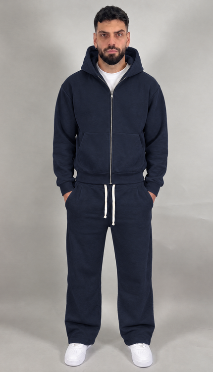 Tuta Comfy Zip blu navy – streetwear uomo | Street Vibes (foto 5)