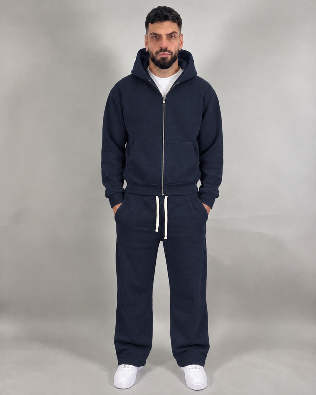 Tuta Comfy Zip blu navy – streetwear uomo | Street Vibes (foto 5)