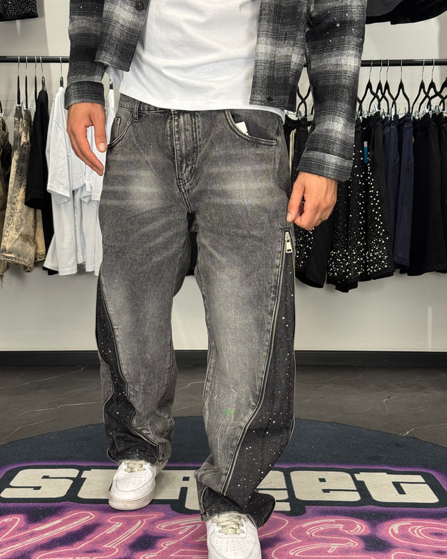 Jeans Zip Diamonds