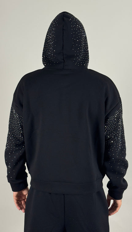 Hoodie Diamonds – felpa streetwear uomo | Street Vibes (foto 2)