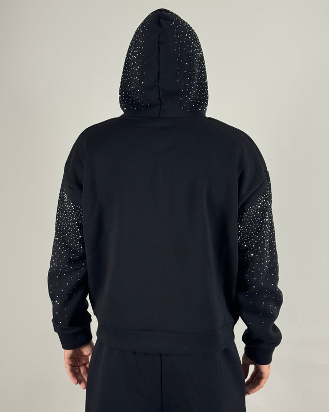 Hoodie Diamonds – felpa streetwear uomo | Street Vibes (foto 2)