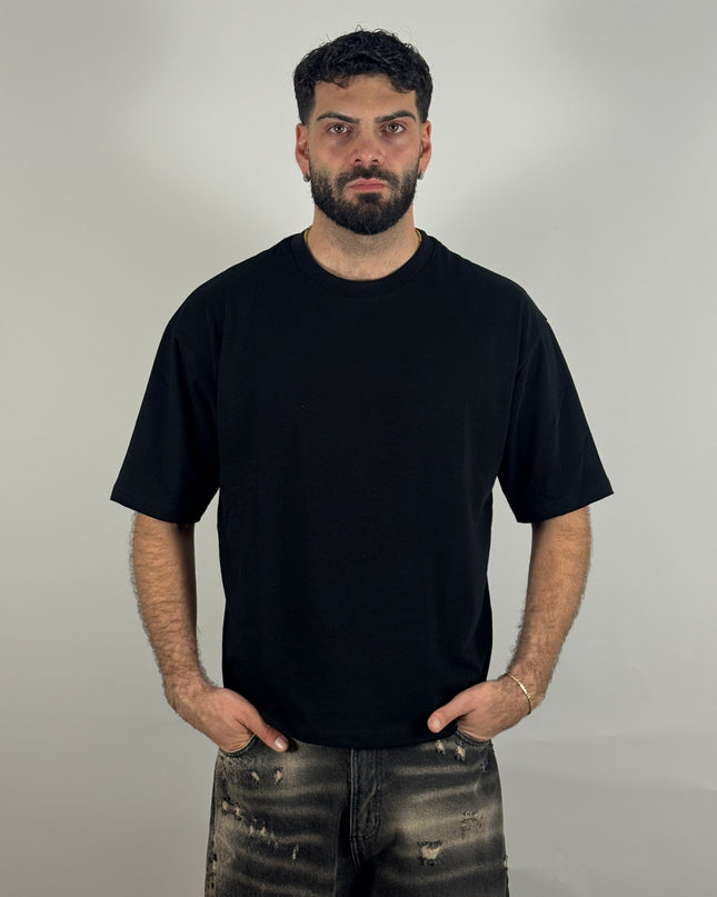 T-Shirt Crop nero – streetwear uomo | Street Vibes