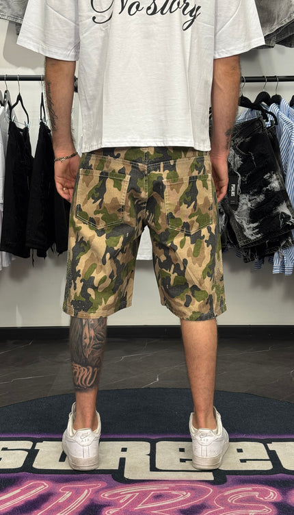 Shorts Camo Strass
