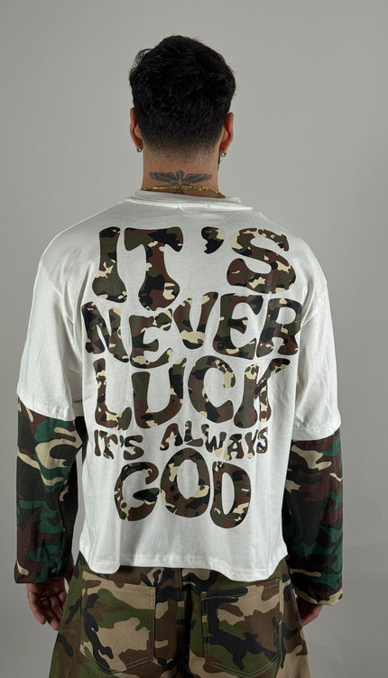 Long Sleeve Peace Camo bianco – longsleeve streetwear uomo | Street Vibes (foto 3)
