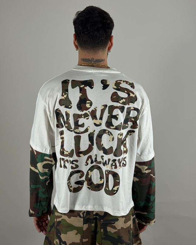Long Sleeve Peace Camo bianco – longsleeve streetwear uomo | Street Vibes (foto 3)