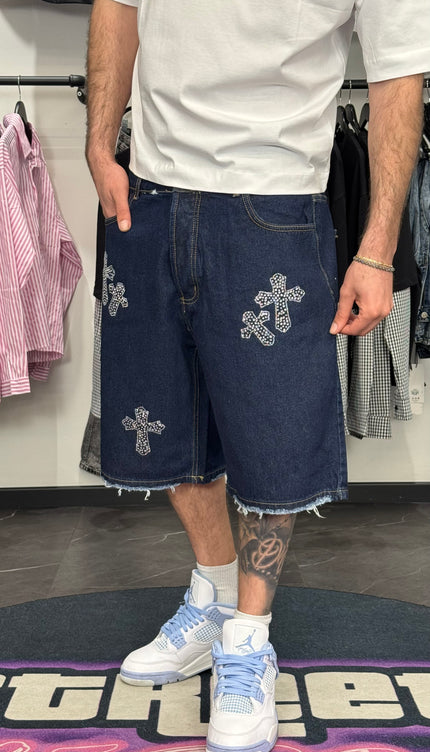 Shorts Denim Cross