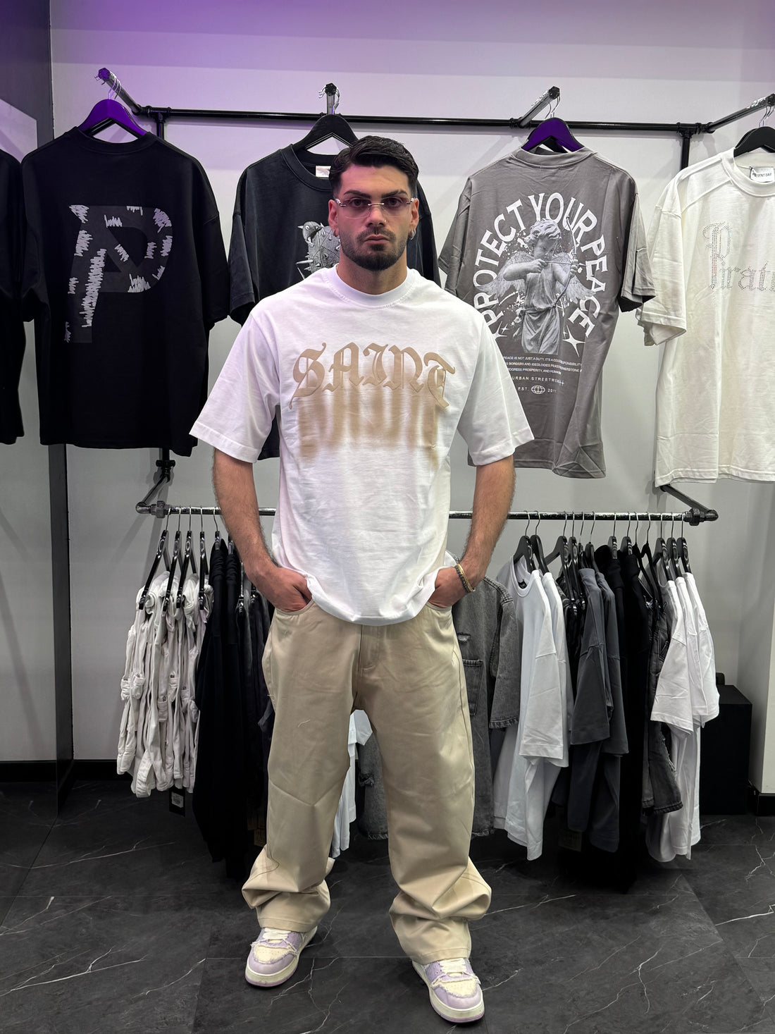 T-shirt S Beige