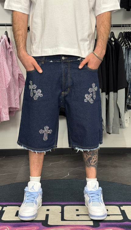 Shorts Denim Cross
