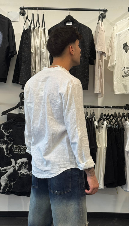Camicia Lino Off-White