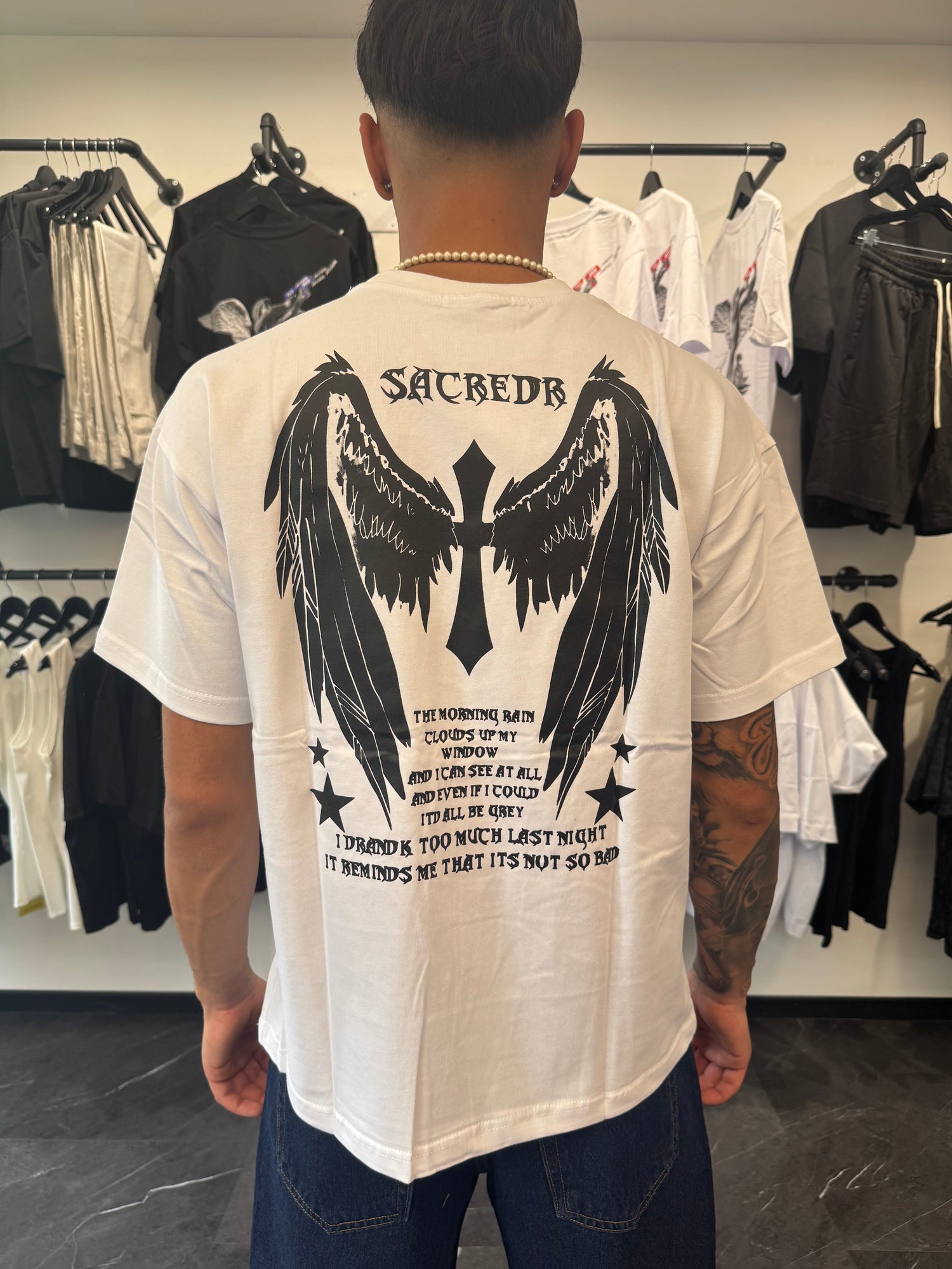 T-shirt Croce White