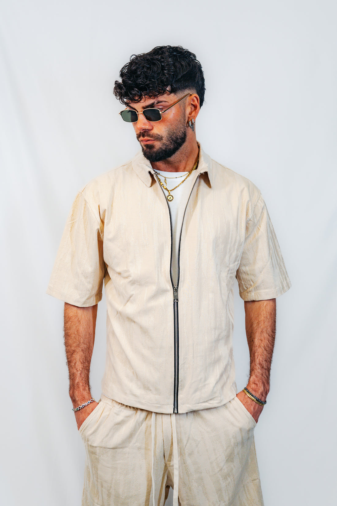 Completo C zip beige