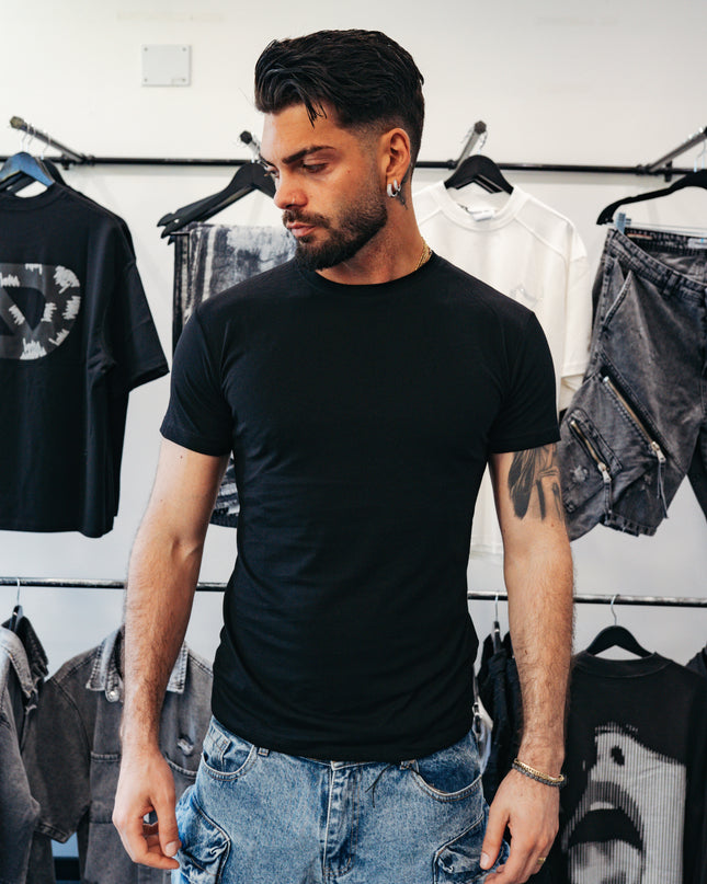 T-shirt stretch nero