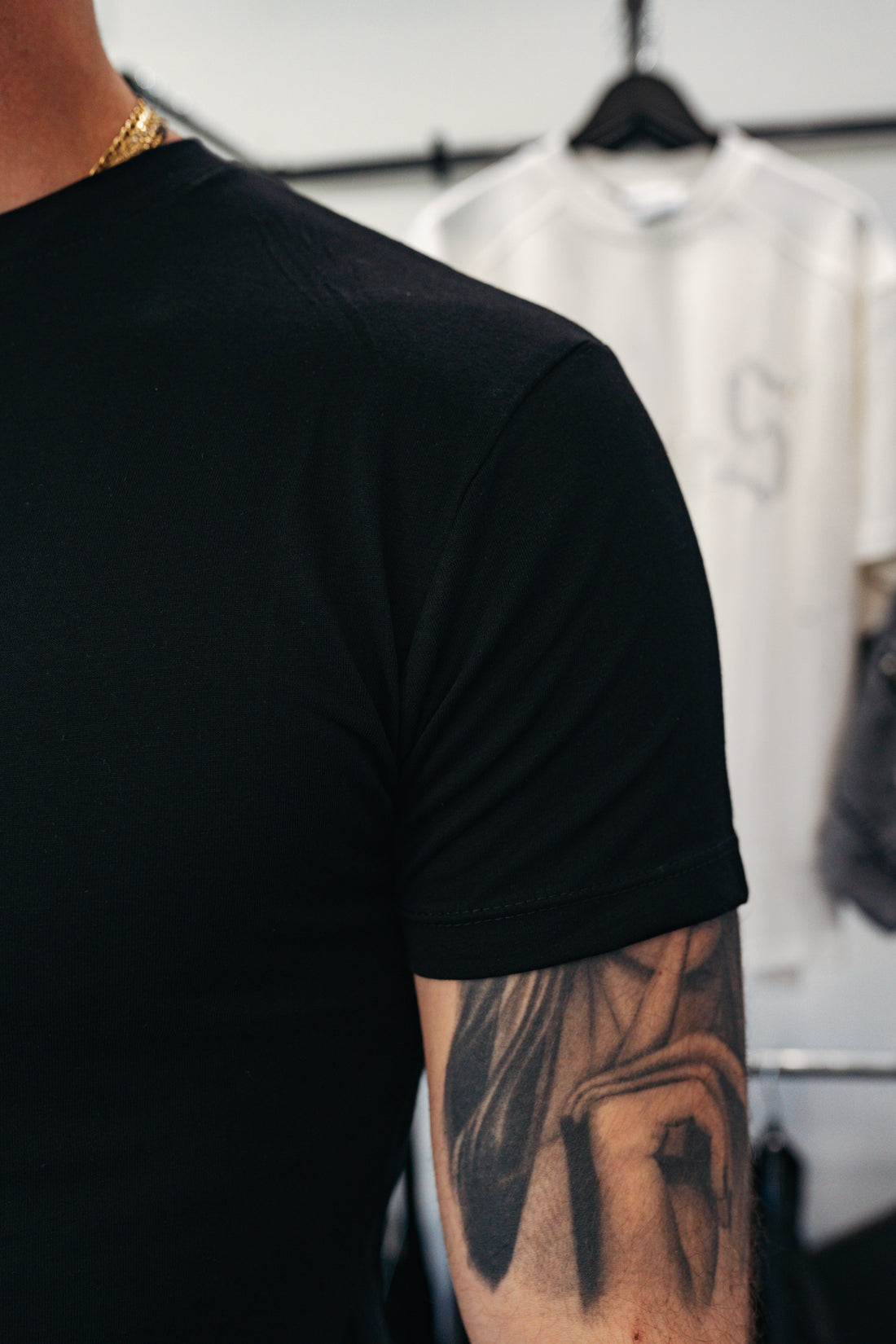 T-shirt stretch nero