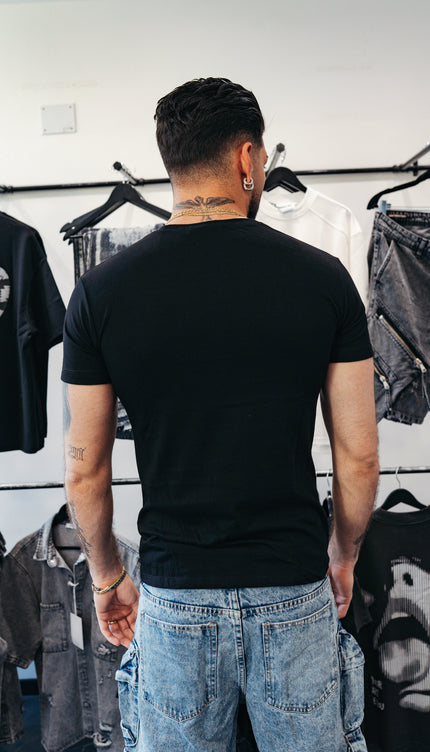 T-shirt stretch nero