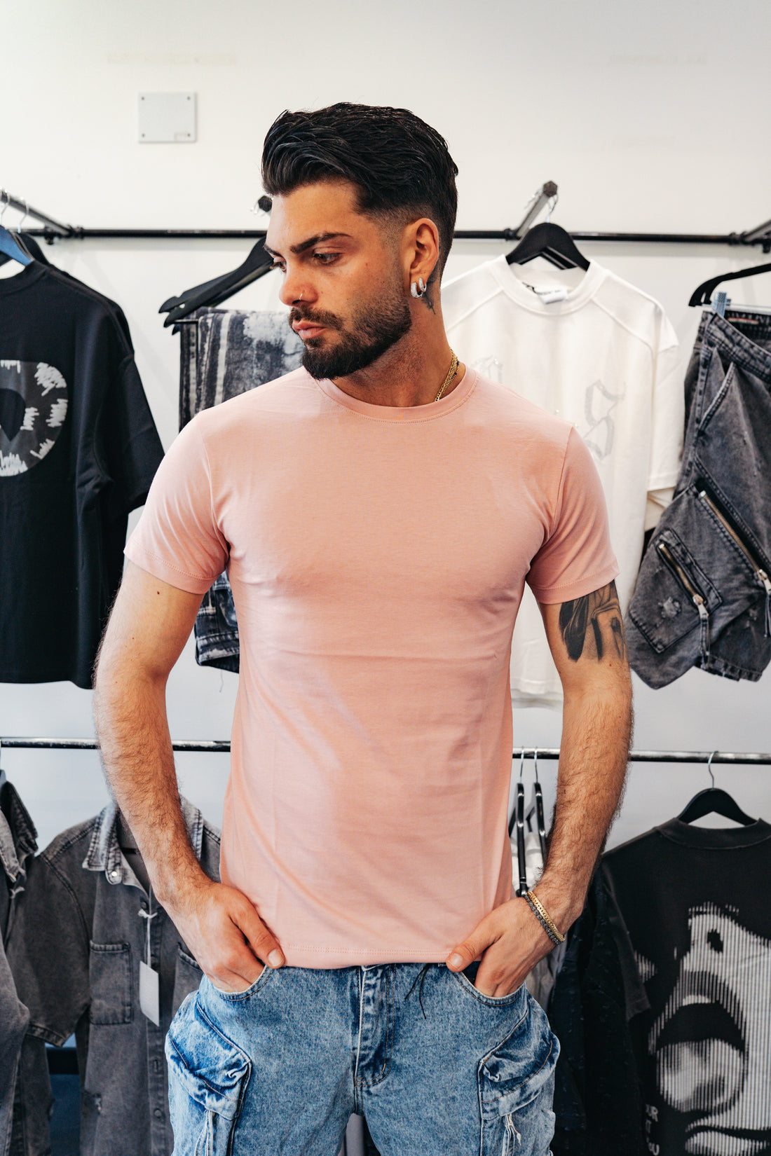 T-shirt stretch rosa