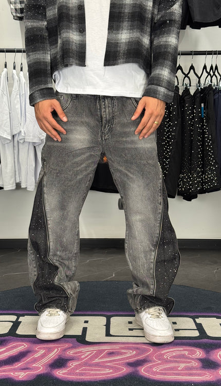 Jeans Zip Diamonds
