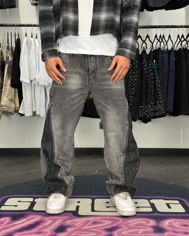 Jeans Zip Diamonds