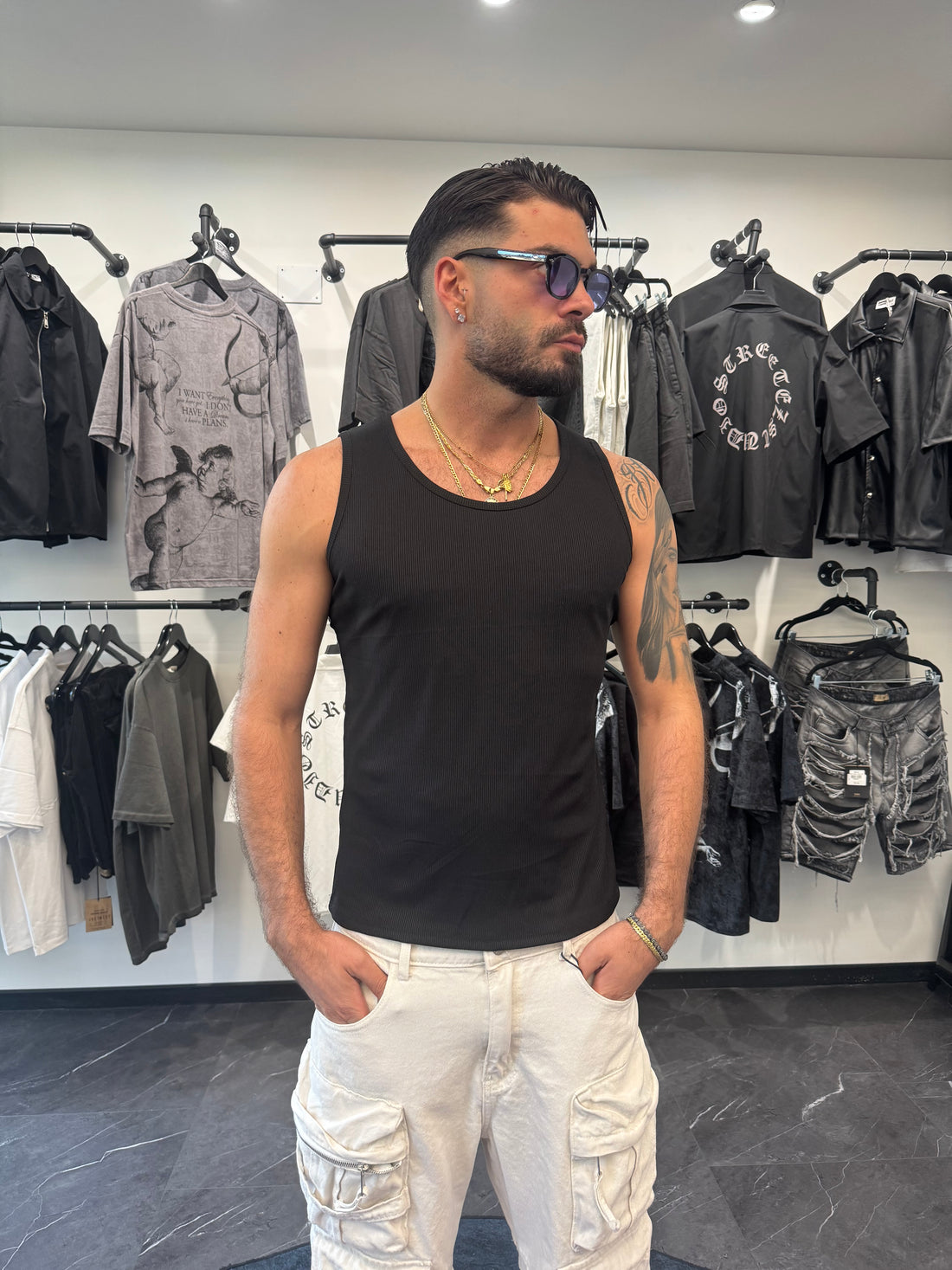 Canotta Slim Black
