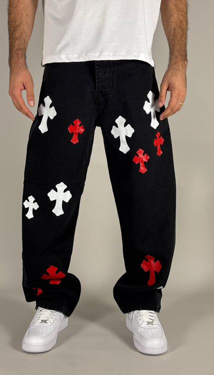 Jeans Red Chrome – streetwear uomo | Street Vibes (foto 2)