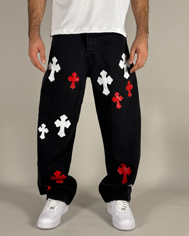 Jeans Red Chrome – streetwear uomo | Street Vibes (foto 2)