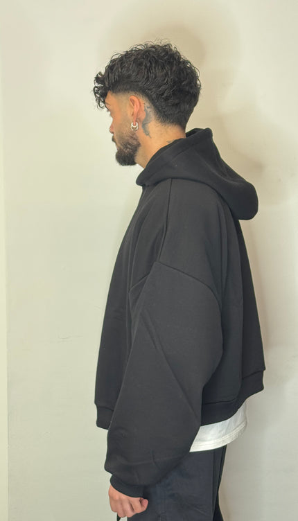 Felpa Over Cappuccio