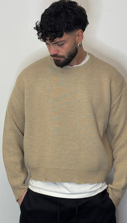 Maglioncino Crop Beige
