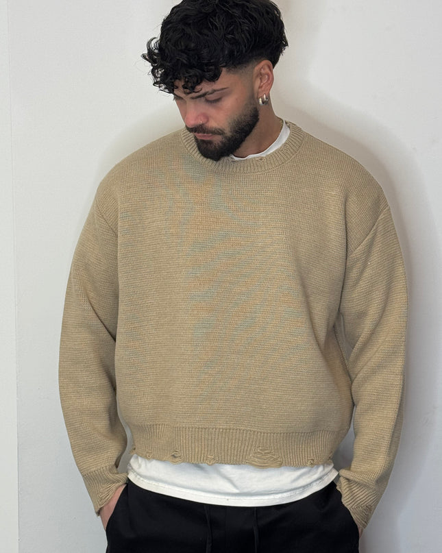 Maglioncino Crop Beige