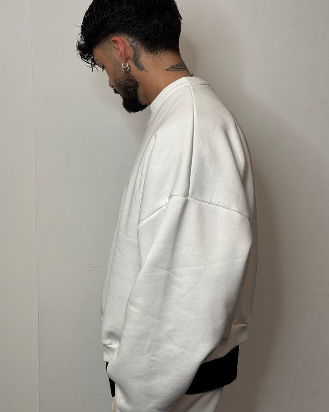 Crewneck boxy white