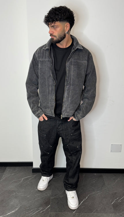 Giacca double knee grigio